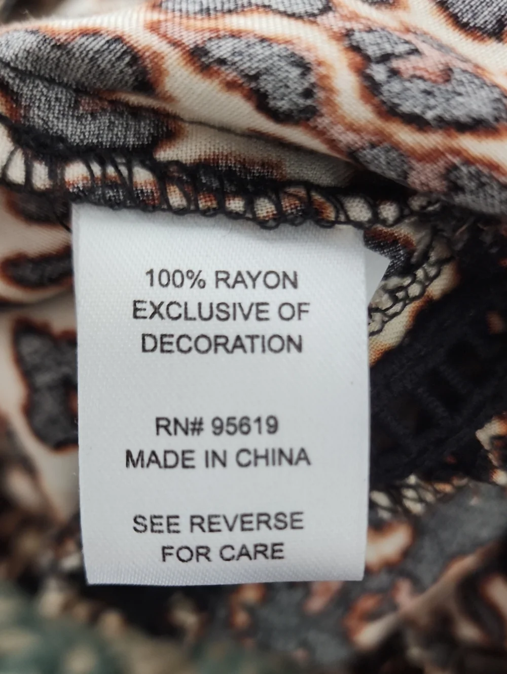 Fever Leopard-Print Flutter Split Bell Sleeves Mob Wife Ruffle Tunic